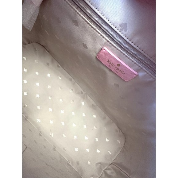 Kate Spade Schuyler Mitten Pink Tote Bag K7354 NWT $359 Leather Lined Pockets - Picture 12 of 14